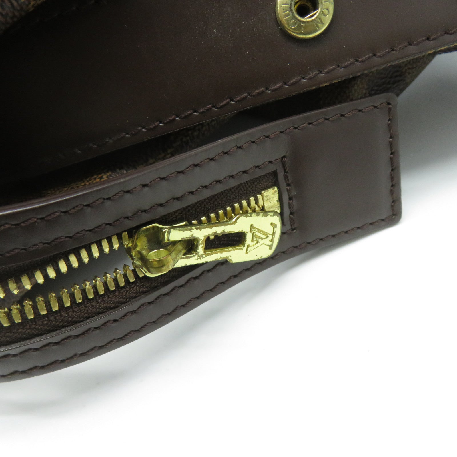 LOUIS VUITTON **【激減優惠】Damier Ebene Chelsea金扣肩背袋啡色