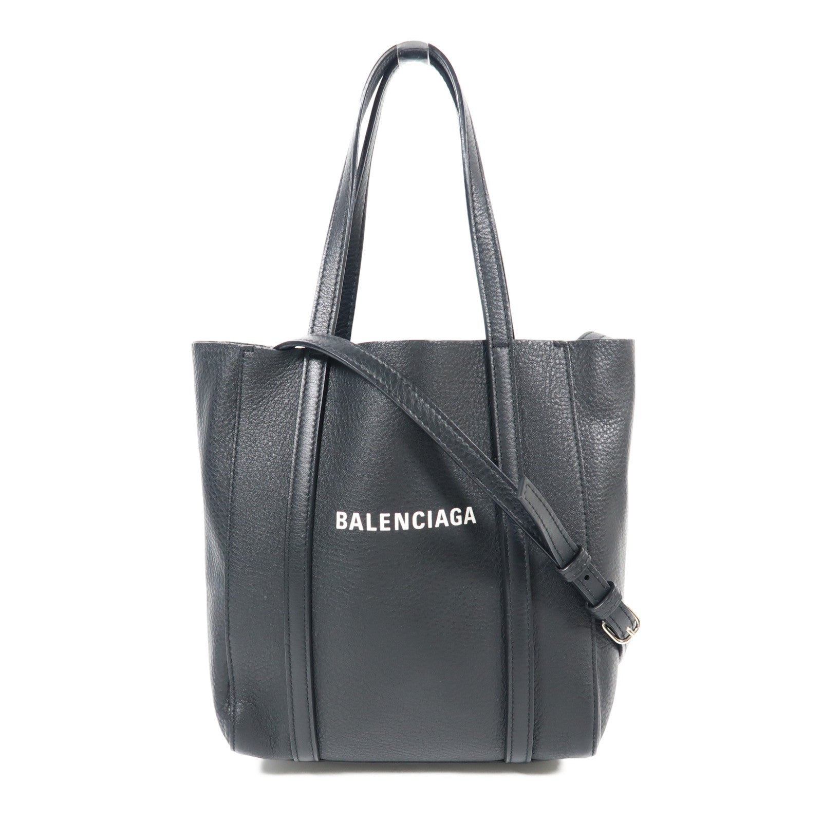 BALENCIAGA 牛皮皮革2 Way Shoulder Bag銀扣手挽肩背兩用袋