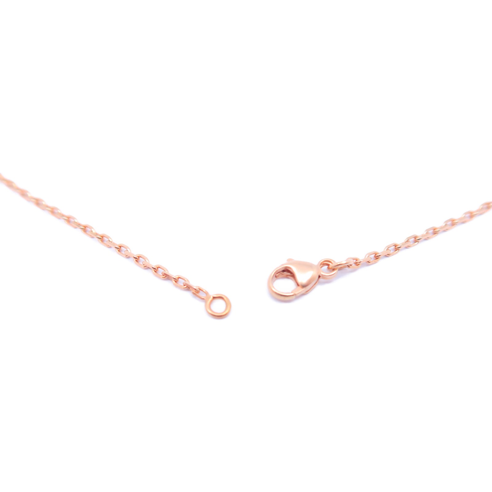 HERMES 【激減優惠】18K玫瑰金O'Kelly Necklace項鍊玫瑰金/卡其色