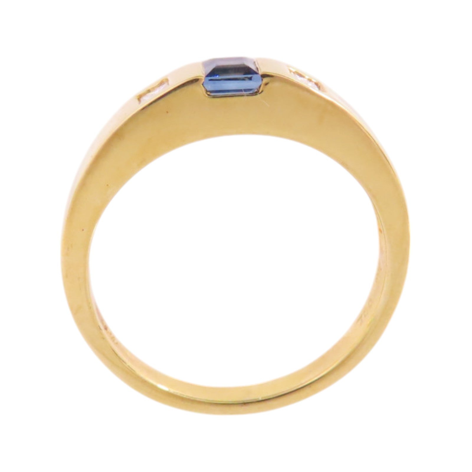 JEWELRY 18K玫瑰金/藍寶石/鑽石Sapphire Diamond Ring戒指US#5.75
