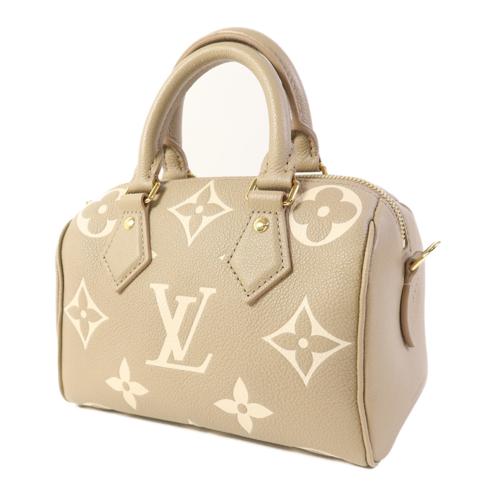 LOUIS VUITTON Monogram Empreinte Speedy Bandouliere 20金扣手挽肩背兩用袋