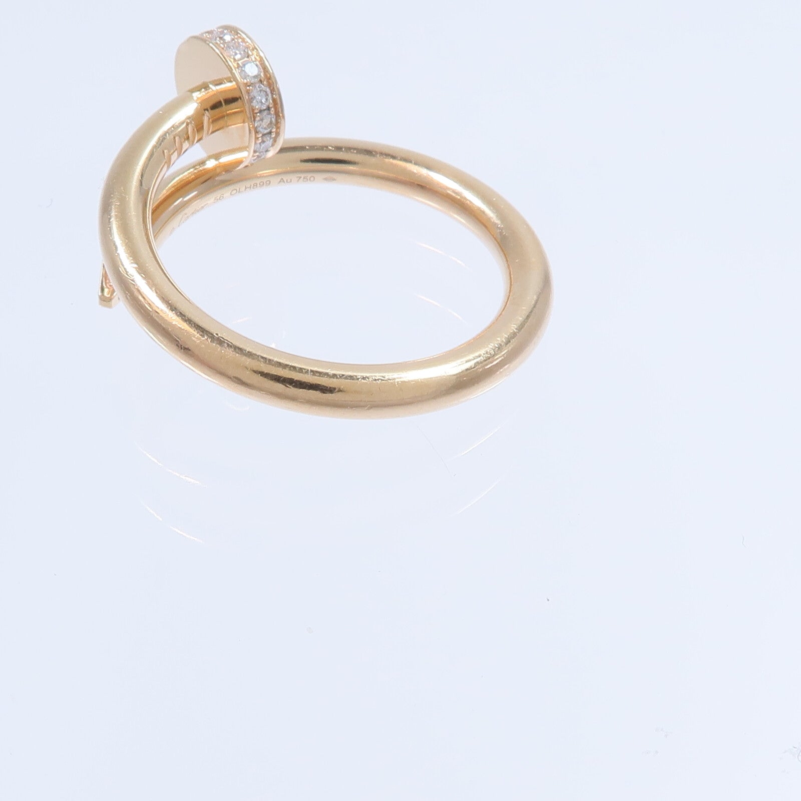 CARTIER 18K玫瑰金Juste Un Clou Classic Design Diamond鑽石戒指