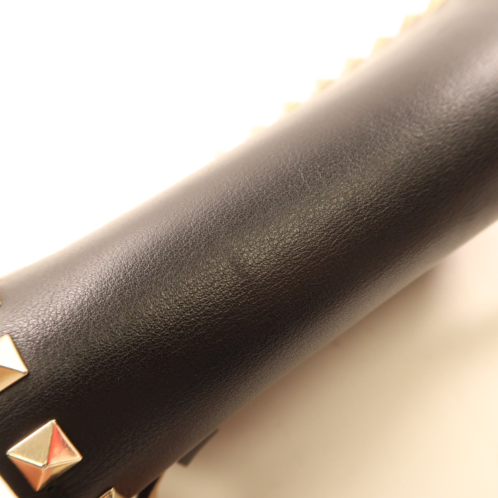 Valentino GHW Waist Bag Calfskin Leather Black
