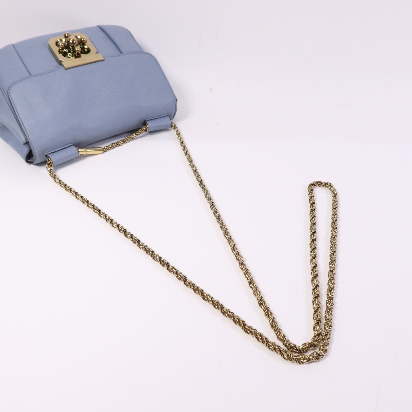 Chloe 【激減優惠】牛皮皮革Shoulder Bag金扣鏈帶肩背袋