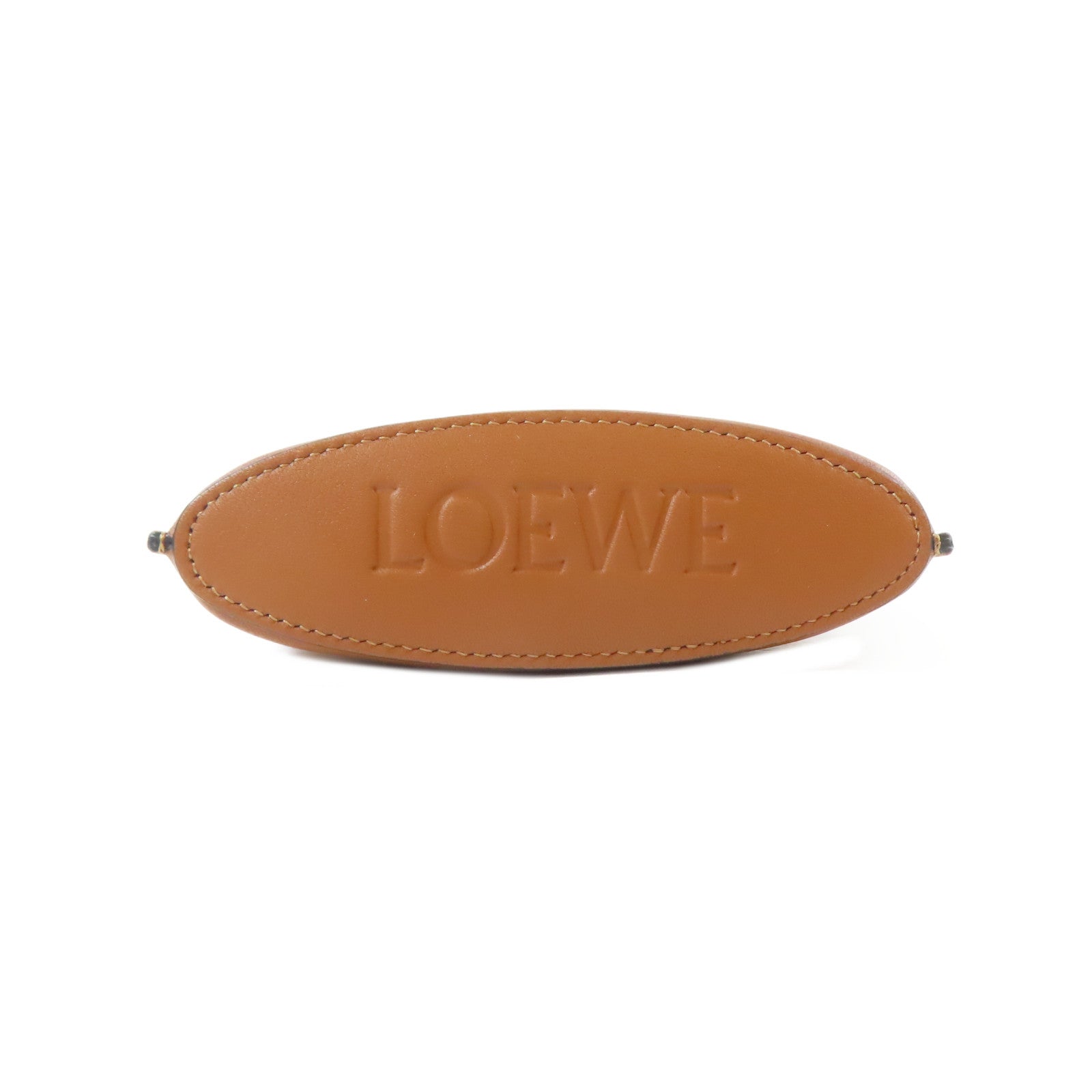 LOEWE 【激減優惠】牛皮皮革Dice Pocket金扣肩背袋啡色