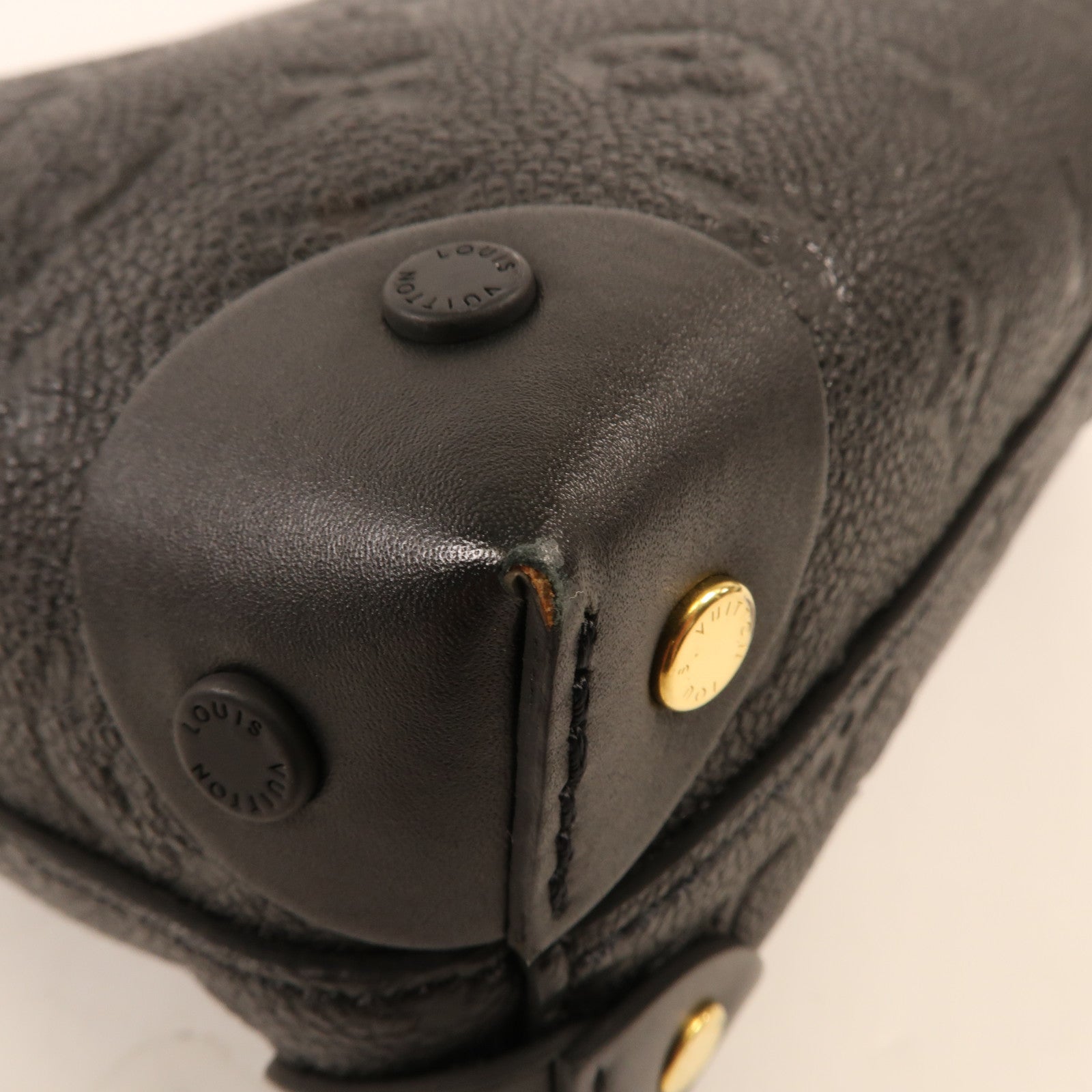 LOUIS VUITTON Monogram Empreinte Petite金扣手挽肩背兩用袋