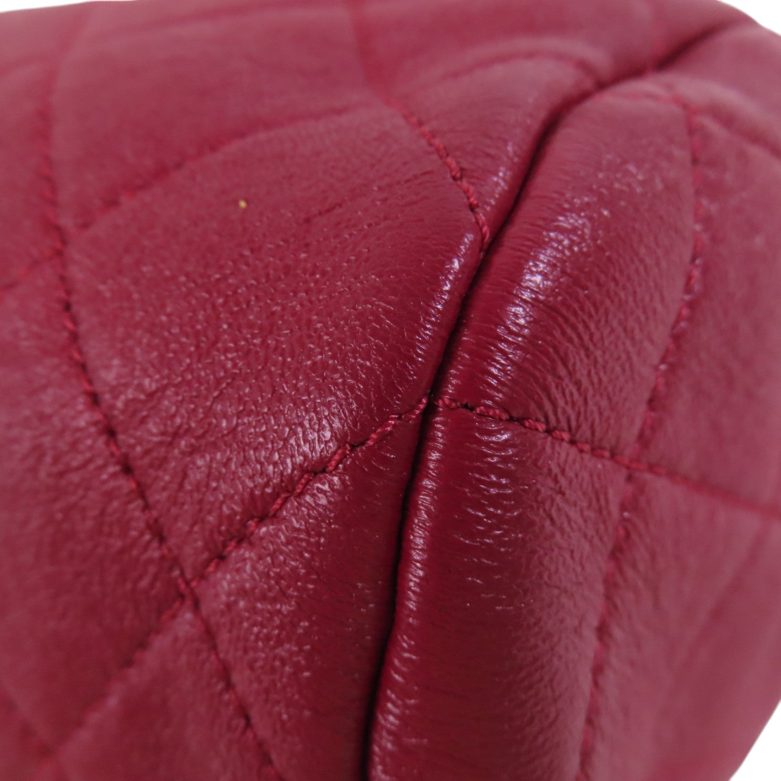 CHANEL 牛皮皮革Chain 2Way Shoulder Bag金扣鏈帶手挽肩背兩用袋