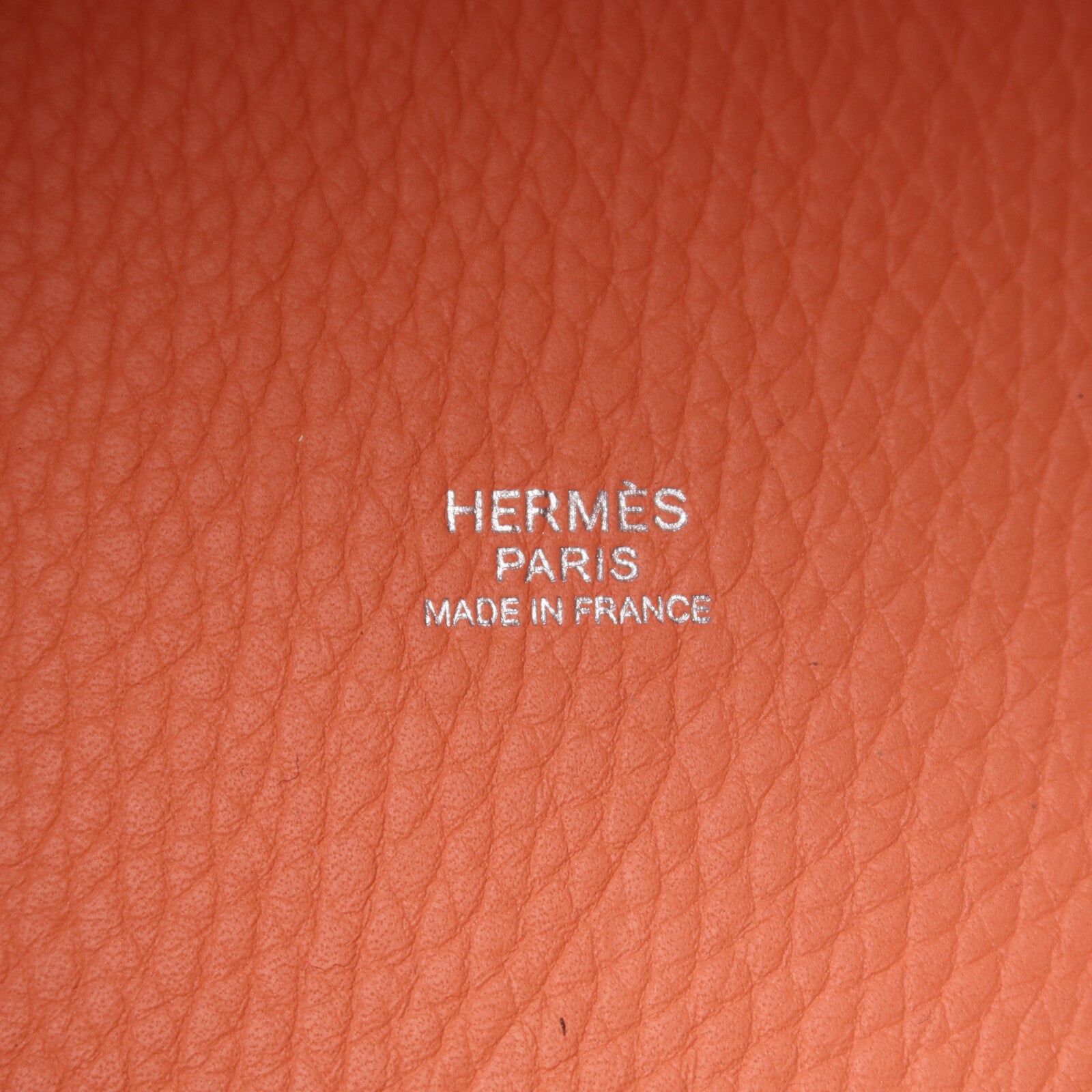 HERMES Clemence皮革Picotin MM手挽袋Crevette