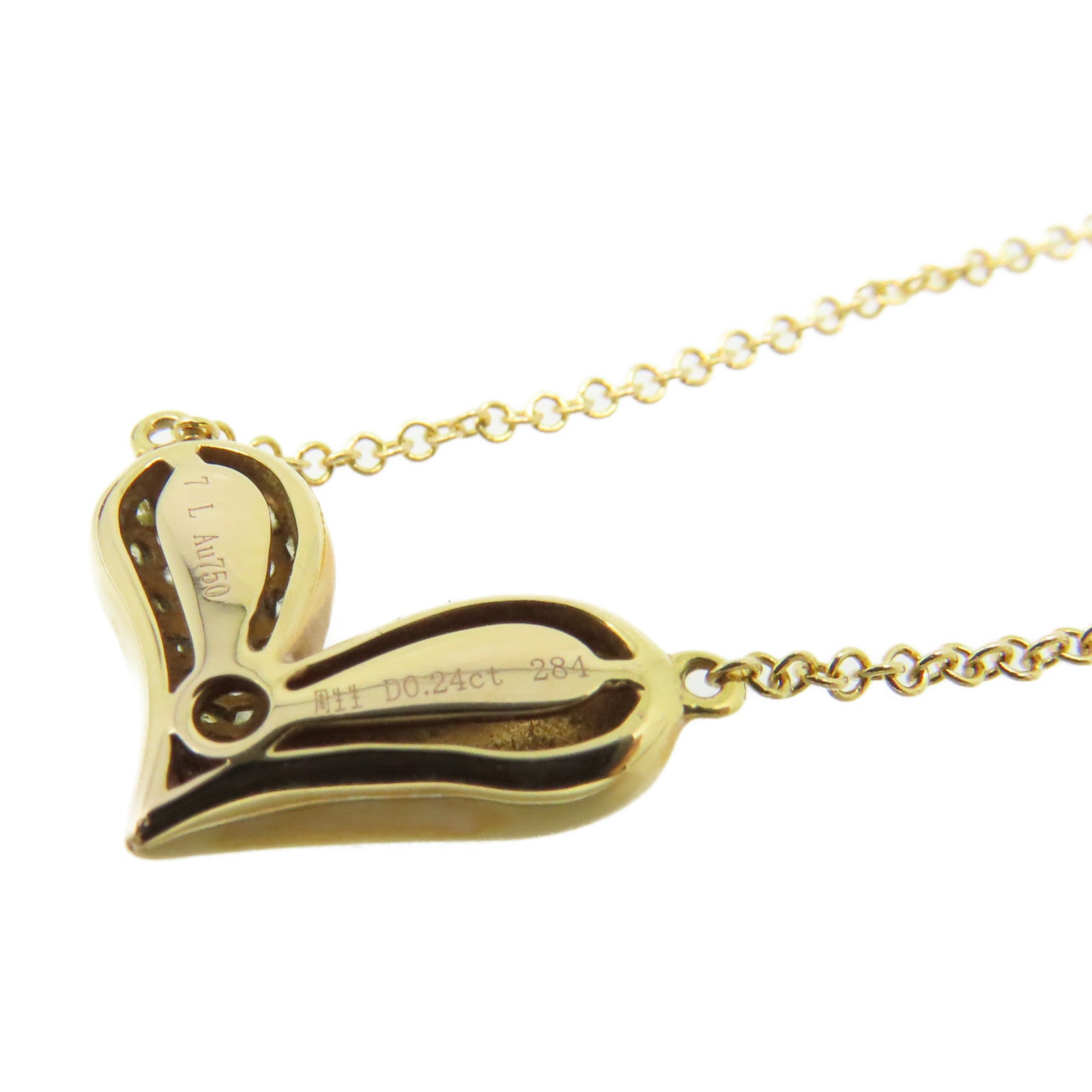 JEWELRY 【激減優惠】18K黃金Diamond Necklace 0.24ct鑽石項鏈