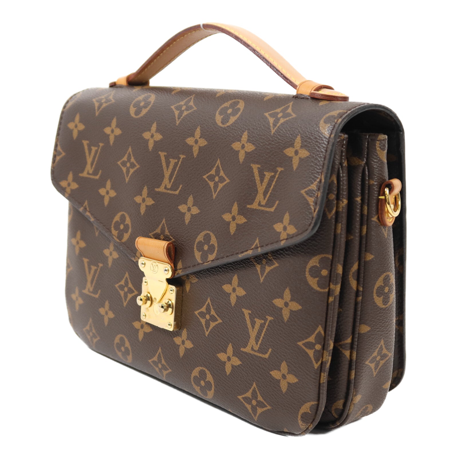 LOUIS VUITTON Monogram Pochette Metis MM金扣手挽肩背兩用袋