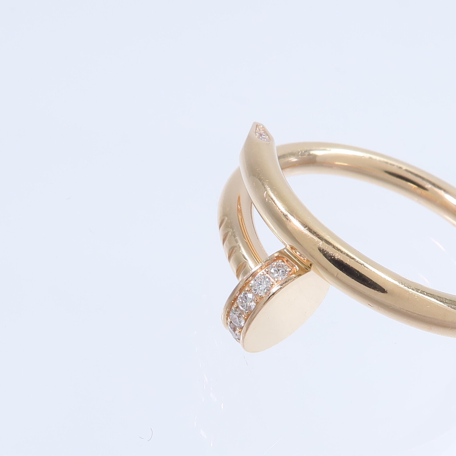 CARTIER 18K玫瑰金Juste Un Clou Classic Design Diamond鑽石戒指