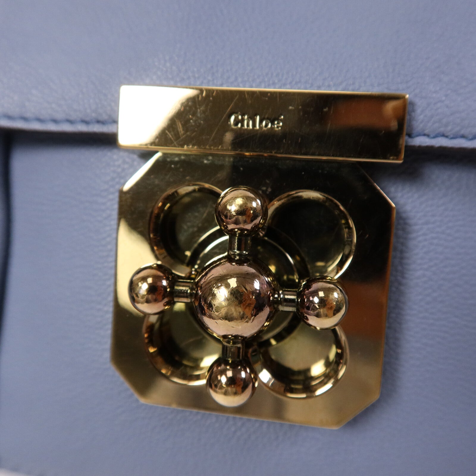 Chloe 【激減優惠】牛皮皮革Shoulder Bag金扣鏈帶肩背袋