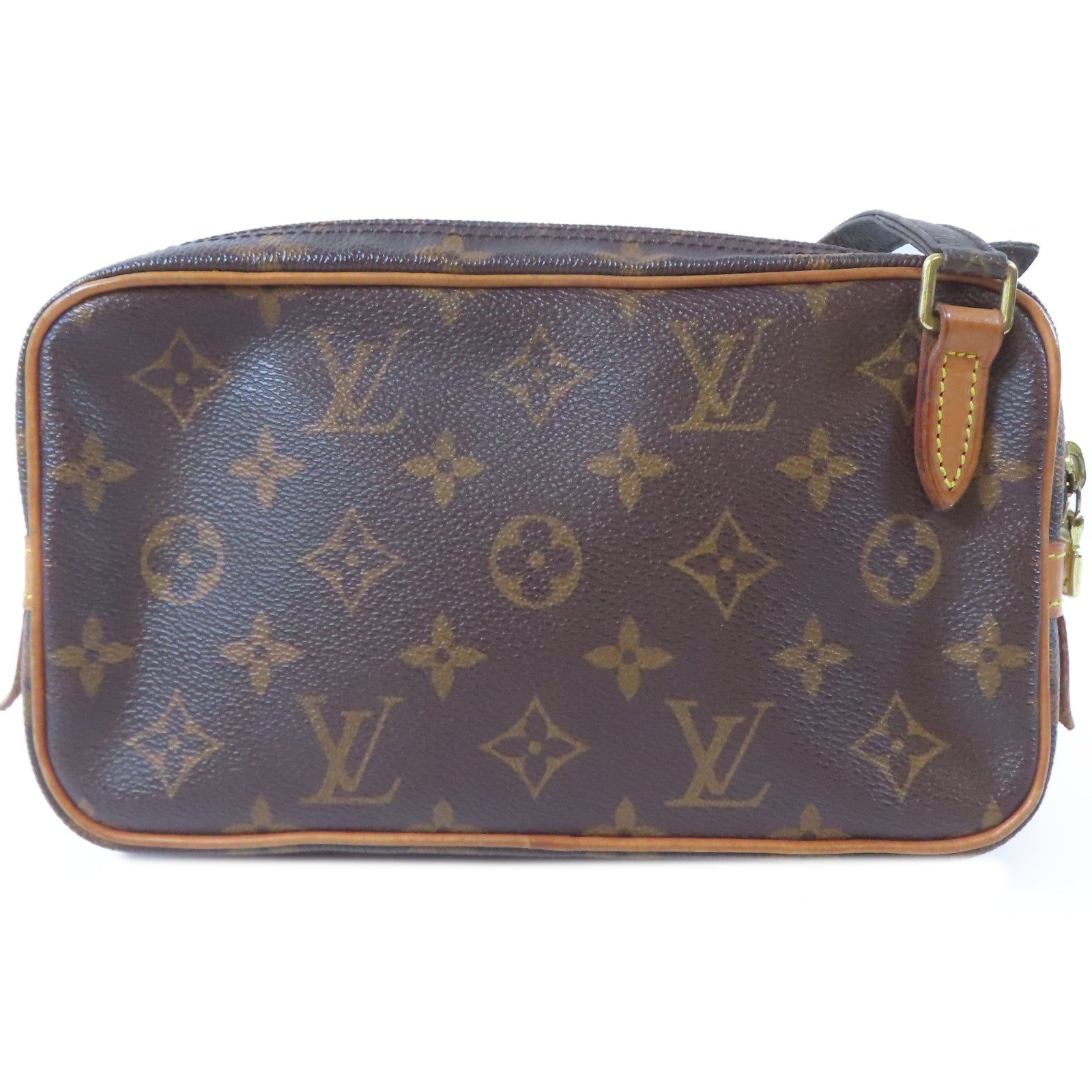 LOUIS VUITTON Monogram Marly Bandouliere金扣肩背袋啡色
