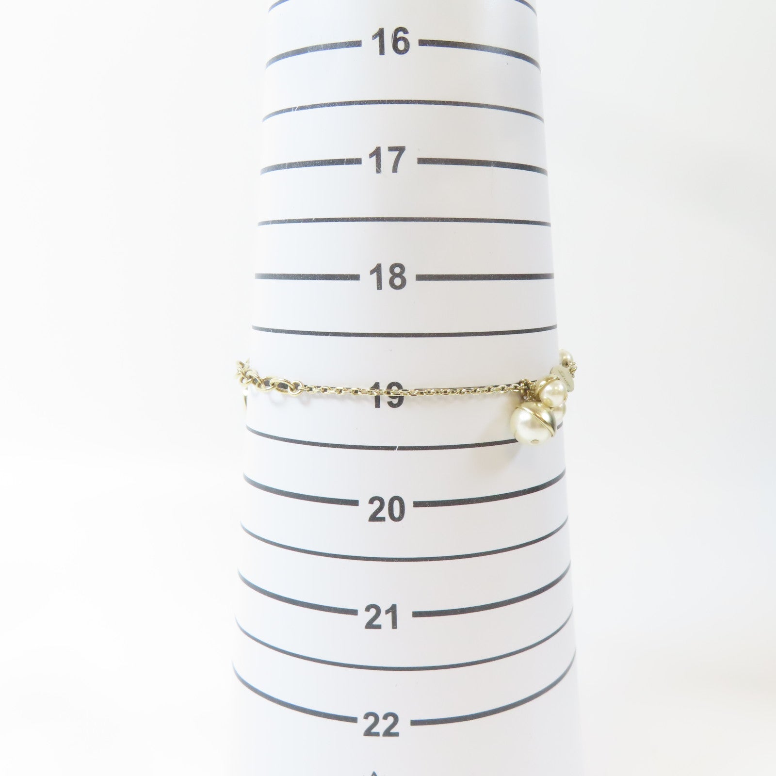Dior 金屬Bracelet手鏈金色#19cm