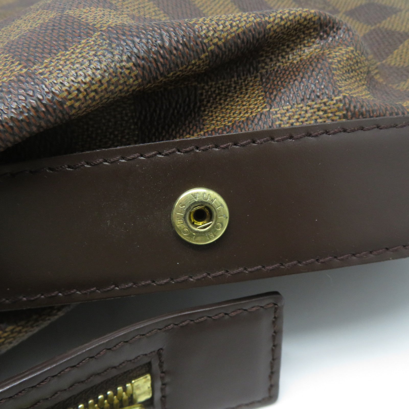 LOUIS VUITTON **【激減優惠】Damier Ebene Chelsea金扣肩背袋啡色