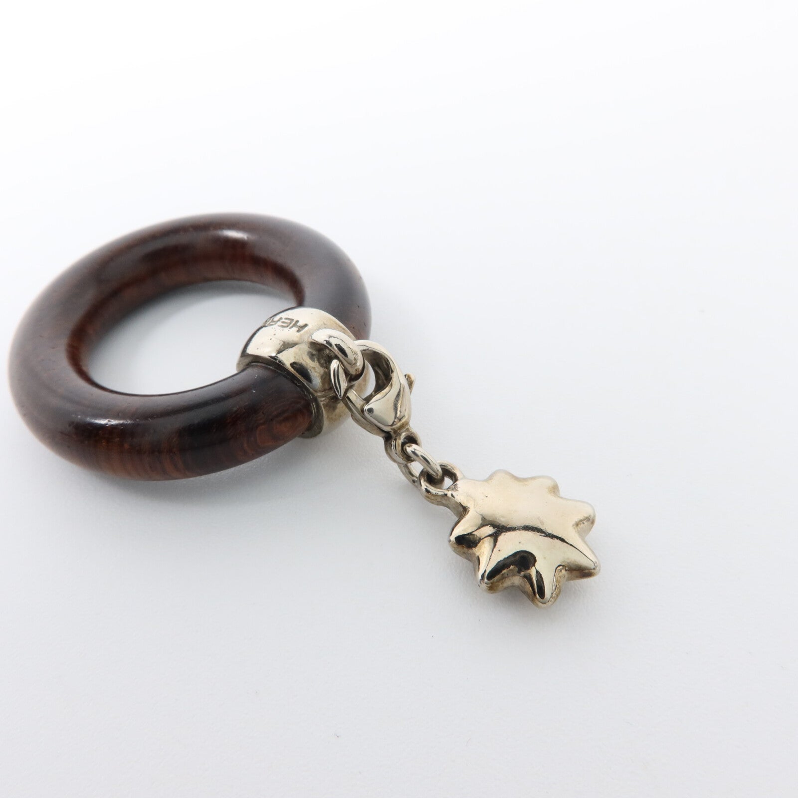 HERMES 木材/金屬Vintage Wooden Star Scarf Ring絲巾環