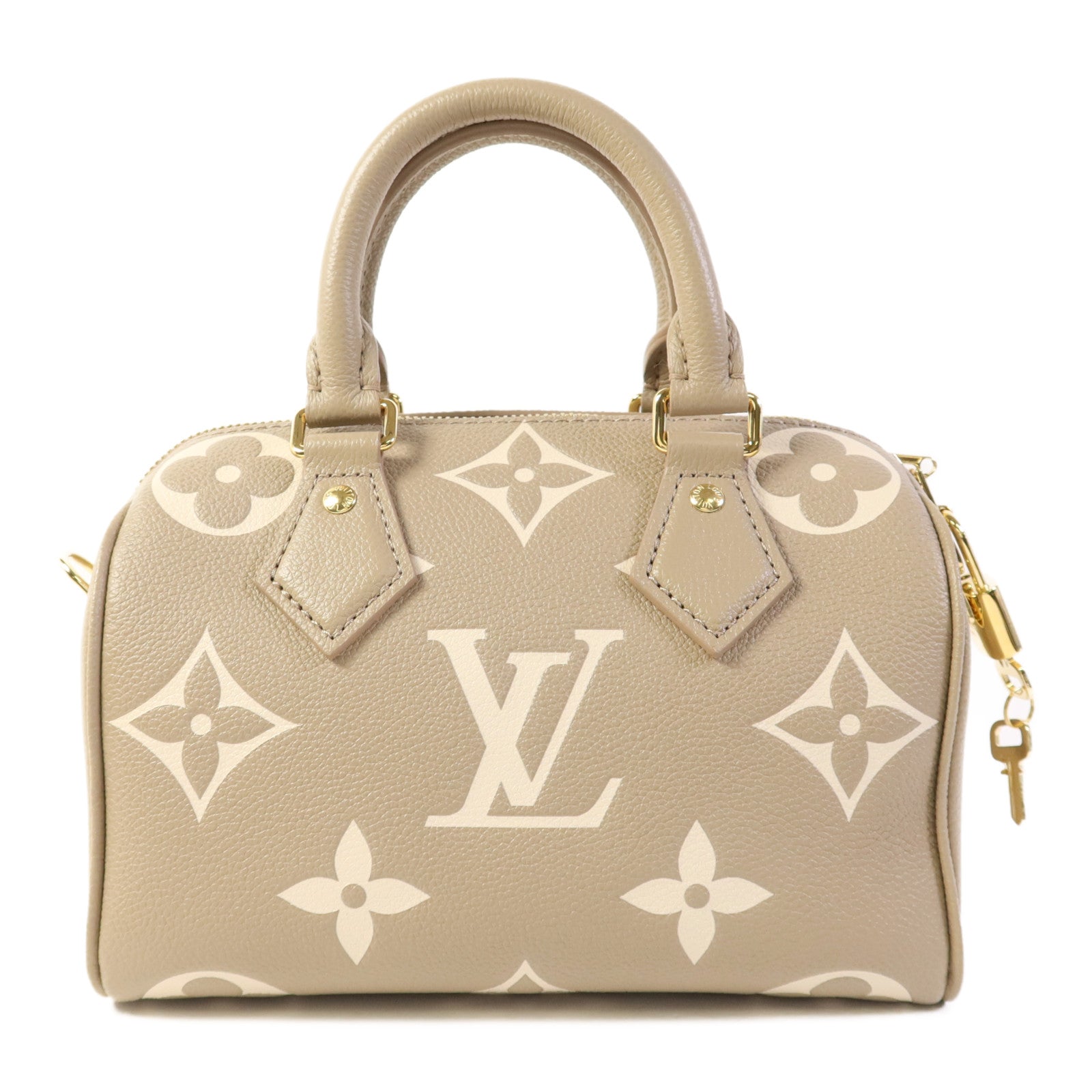 LOUIS VUITTON Monogram Empreinte Speedy Bandouliere 20金扣手挽肩背兩用袋