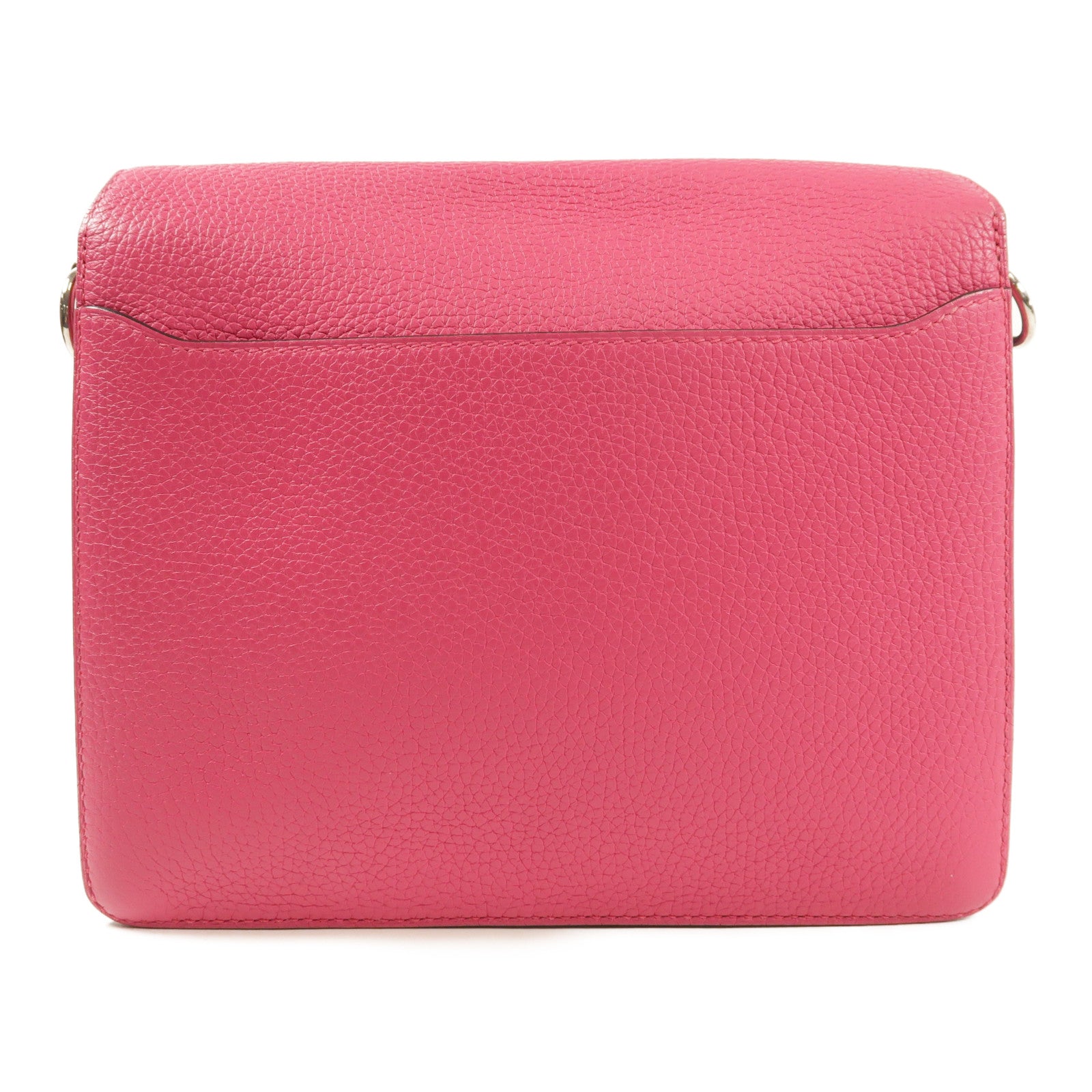HERMES PHW Roulis 23 Shoulder Bag Clemence Leather Pink