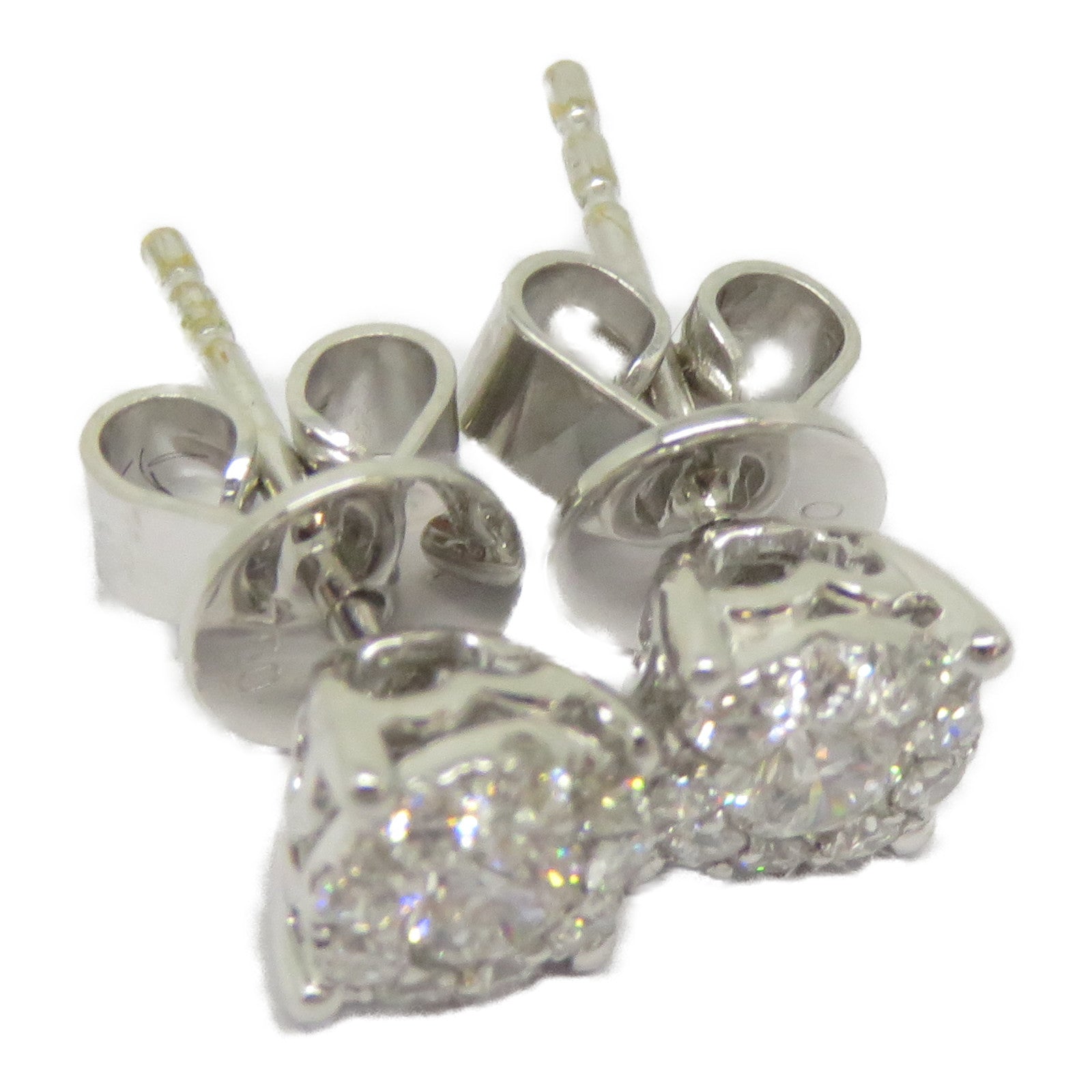 JEWELRY 18K白金Diamond Earrings 0.099ct/0.104ct鑽石耳環