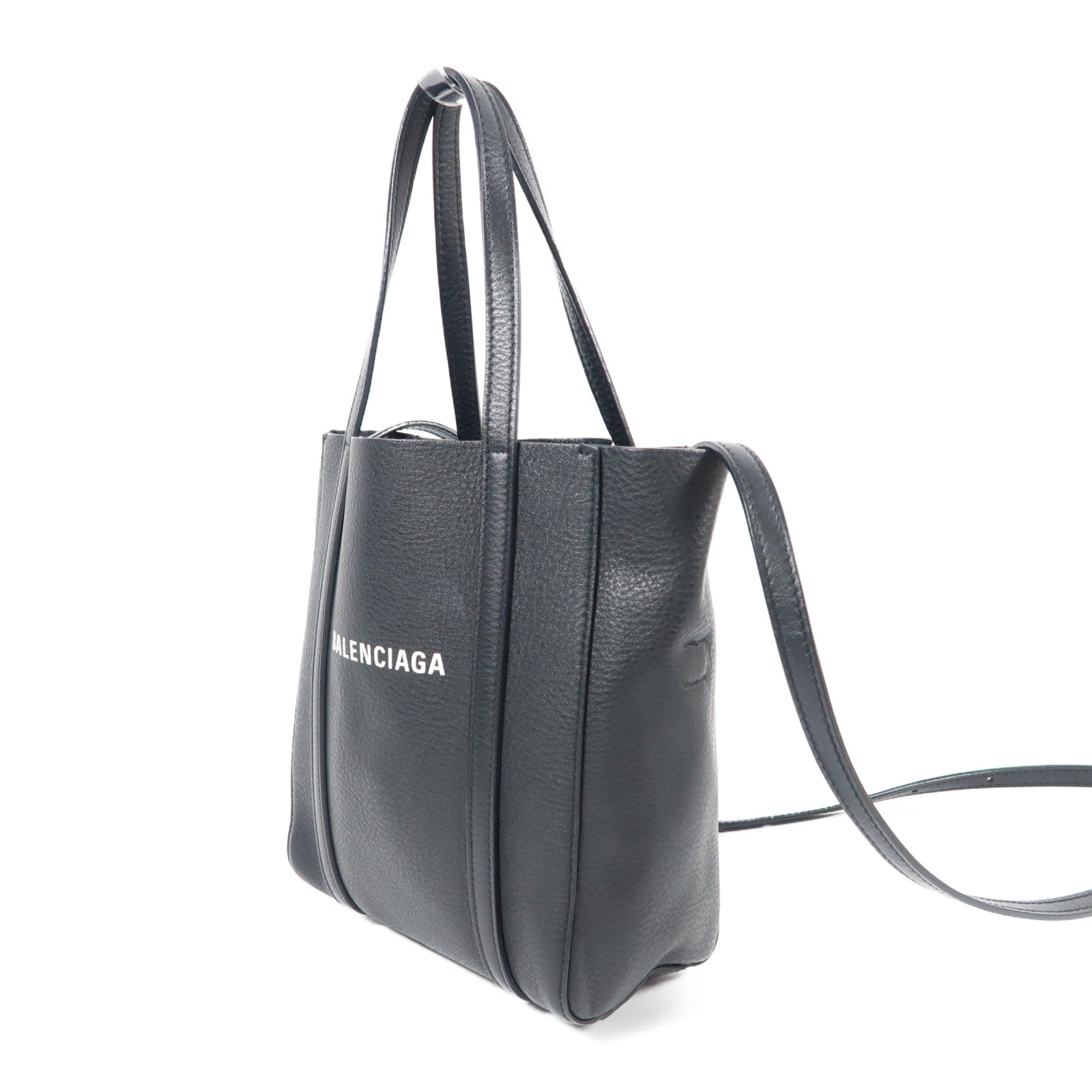 BALENCIAGA 牛皮皮革2 Way Shoulder Bag銀扣手挽肩背兩用袋