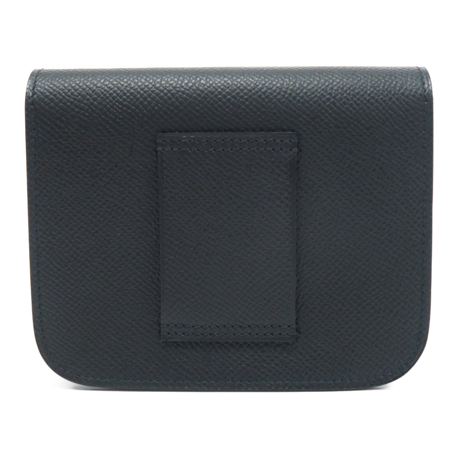 HERMES Veau Epsom皮革Constance Slim銀扣腰包經典黑