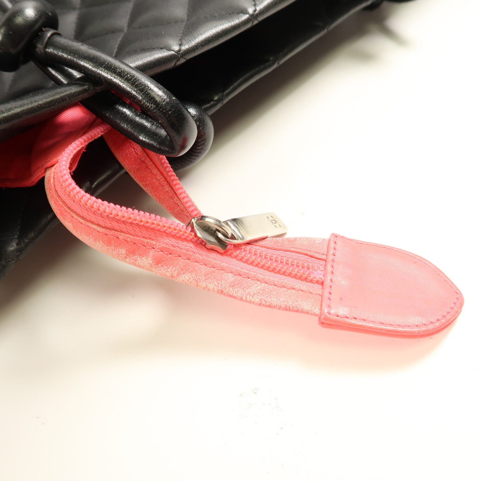 CHANEL 牛皮皮革Cambon Tote Bag銀扣手挽袋