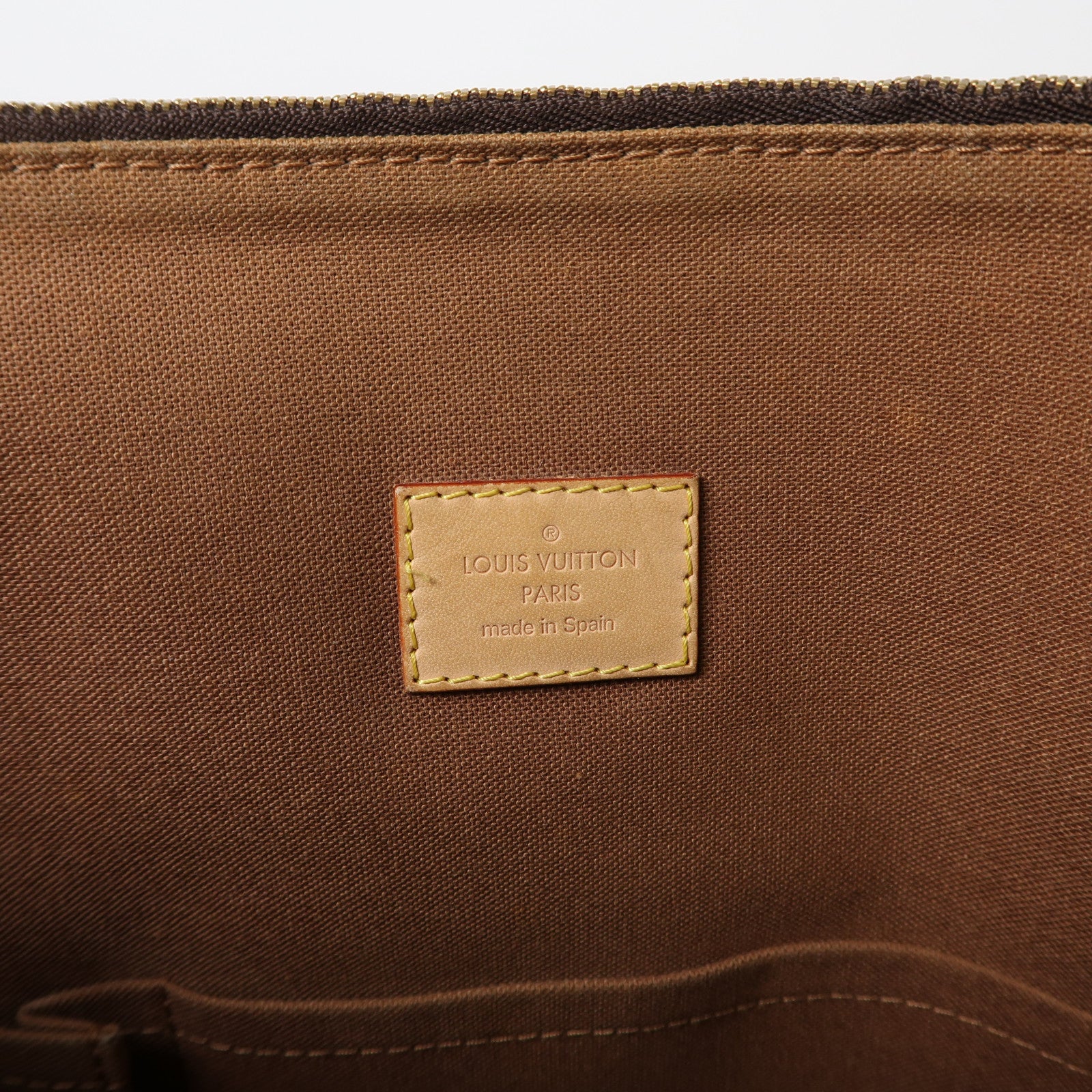 LOUIS VUITTON Monogram Cabas Beaubourg金扣肩背袋啡色