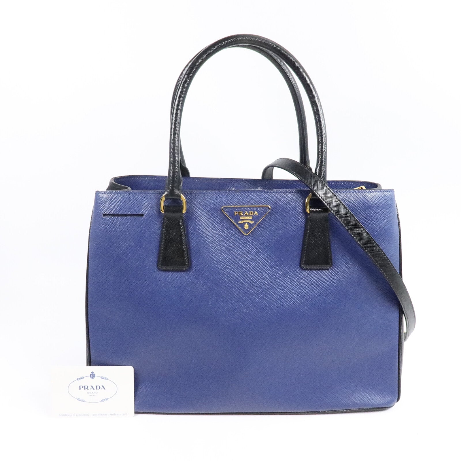 PRADA 牛皮皮革Galleria Saffiano Lux手挽肩背兩用袋