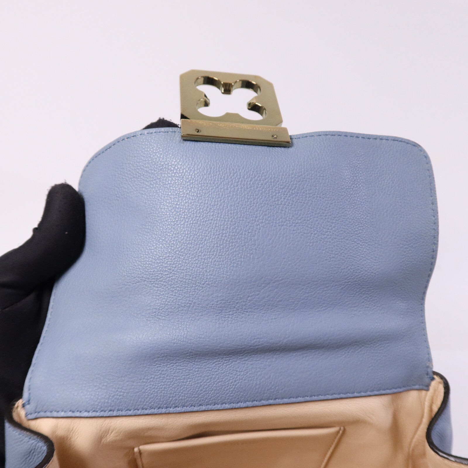 Chloe 【激減優惠】牛皮皮革Shoulder Bag金扣鏈帶肩背袋