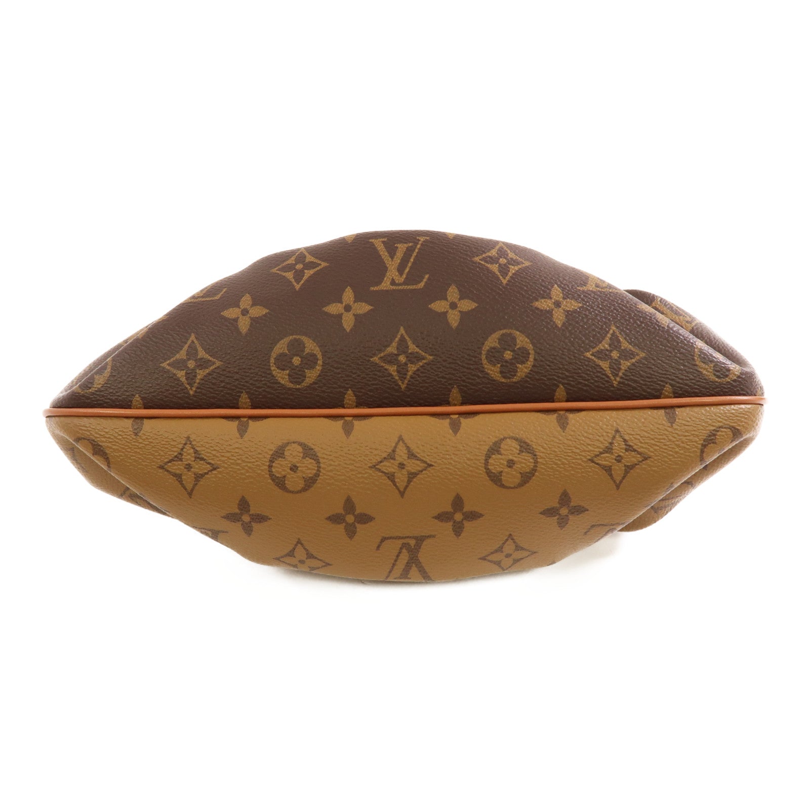 LOUIS VUITTON Monogram Reverse Shoulder Bag金扣鏈帶肩背袋