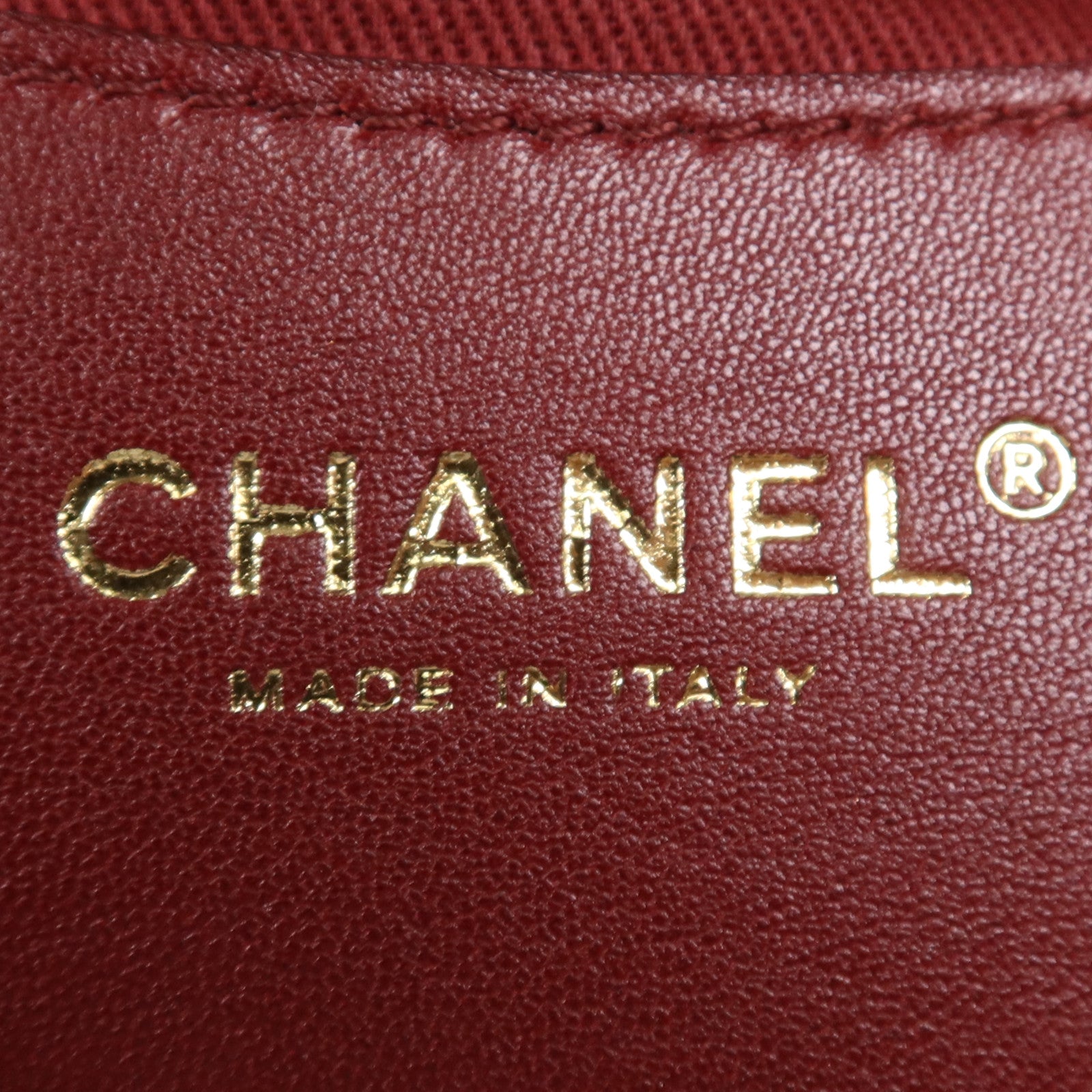 CHANEL 牛皮皮革Chain Shoulder Bag金扣鏈帶肩背袋