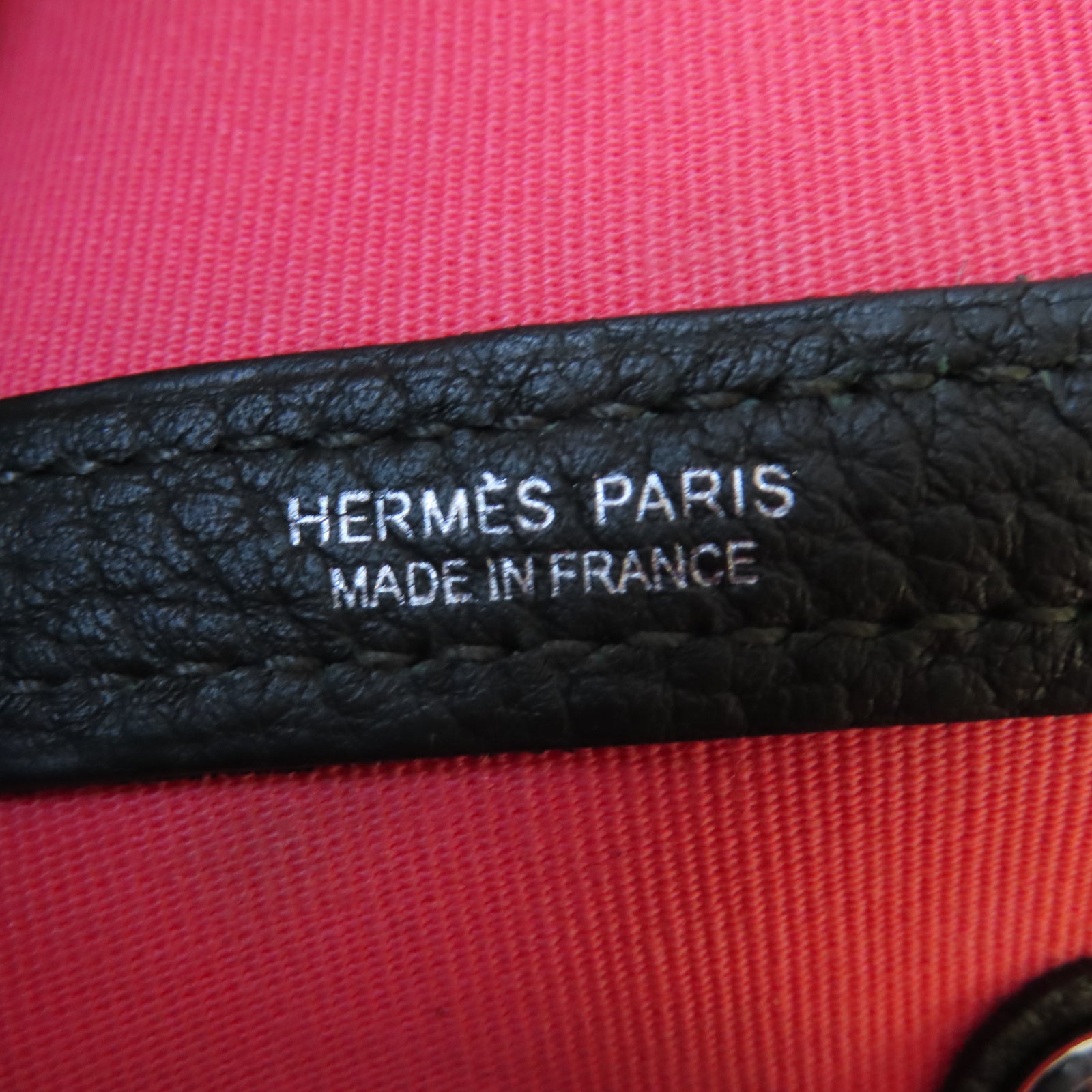 HERMES 【激減優惠】帆布Garden Party TPM銀扣手挽袋Rose Azalee杜鵑粉色