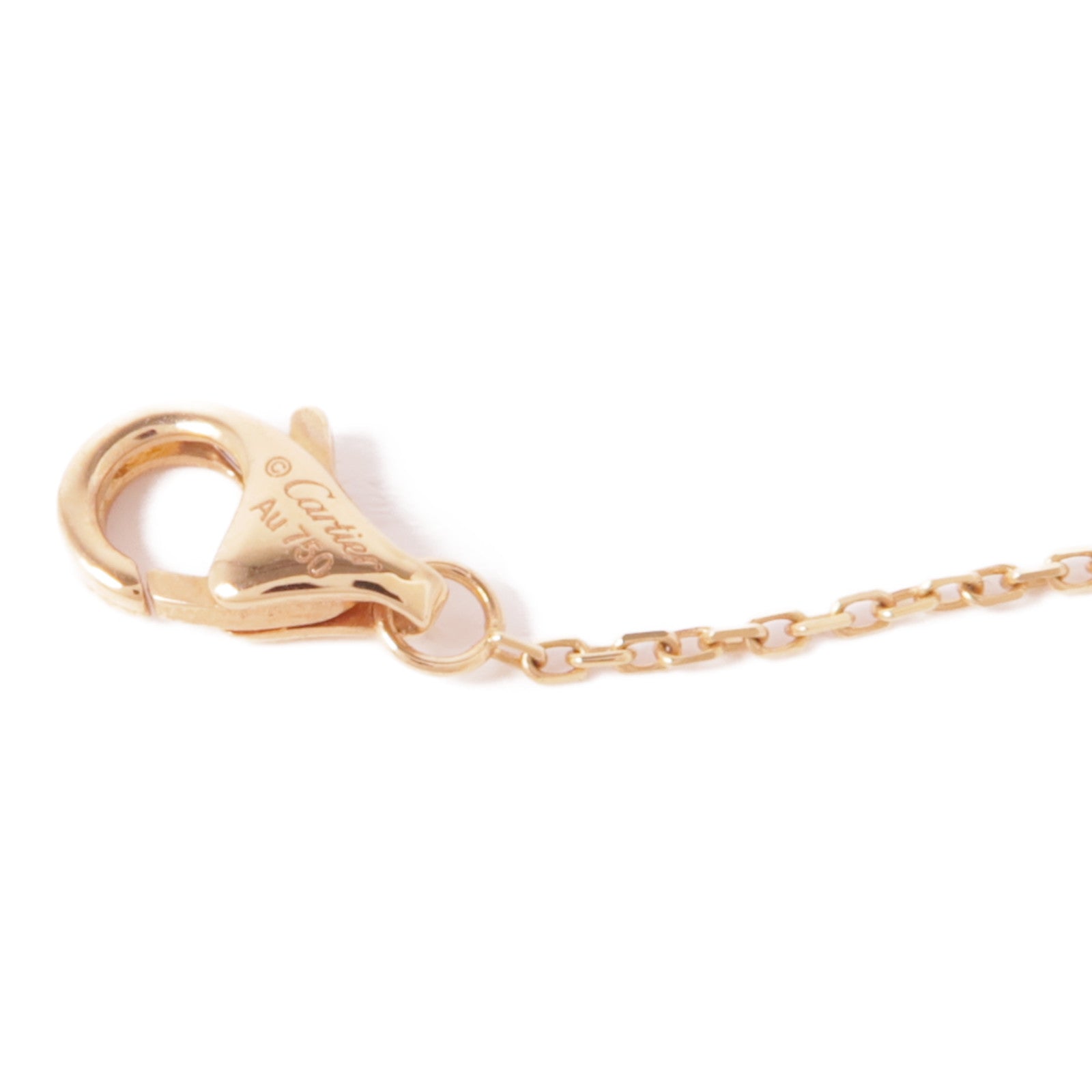 CARTIER 【激減優惠】18K玫瑰金Amulette De Cartier XS紅翡翠/鑽石項鍊