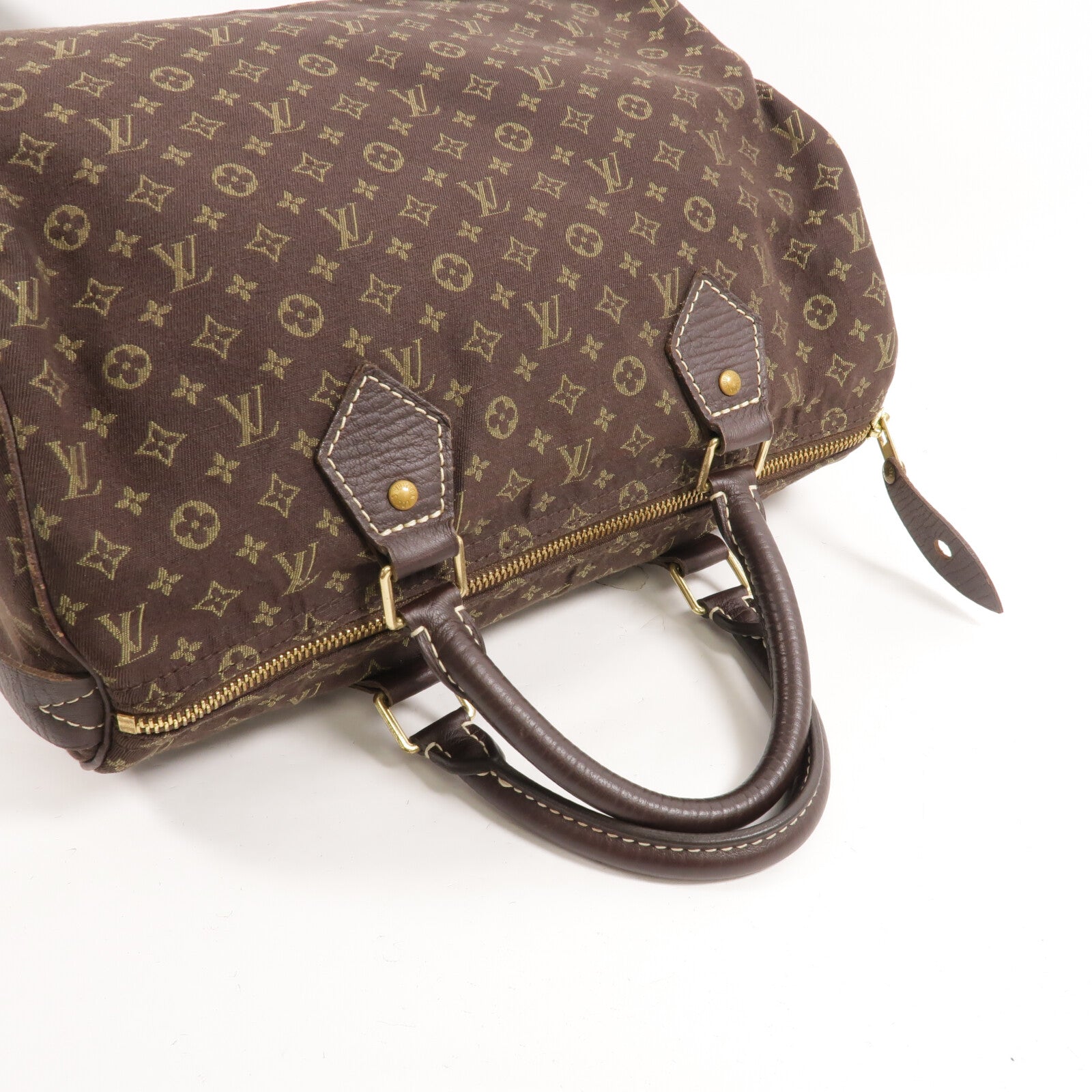 LOUIS VUITTON Monogram Mini Lin Speedy 30手挽袋