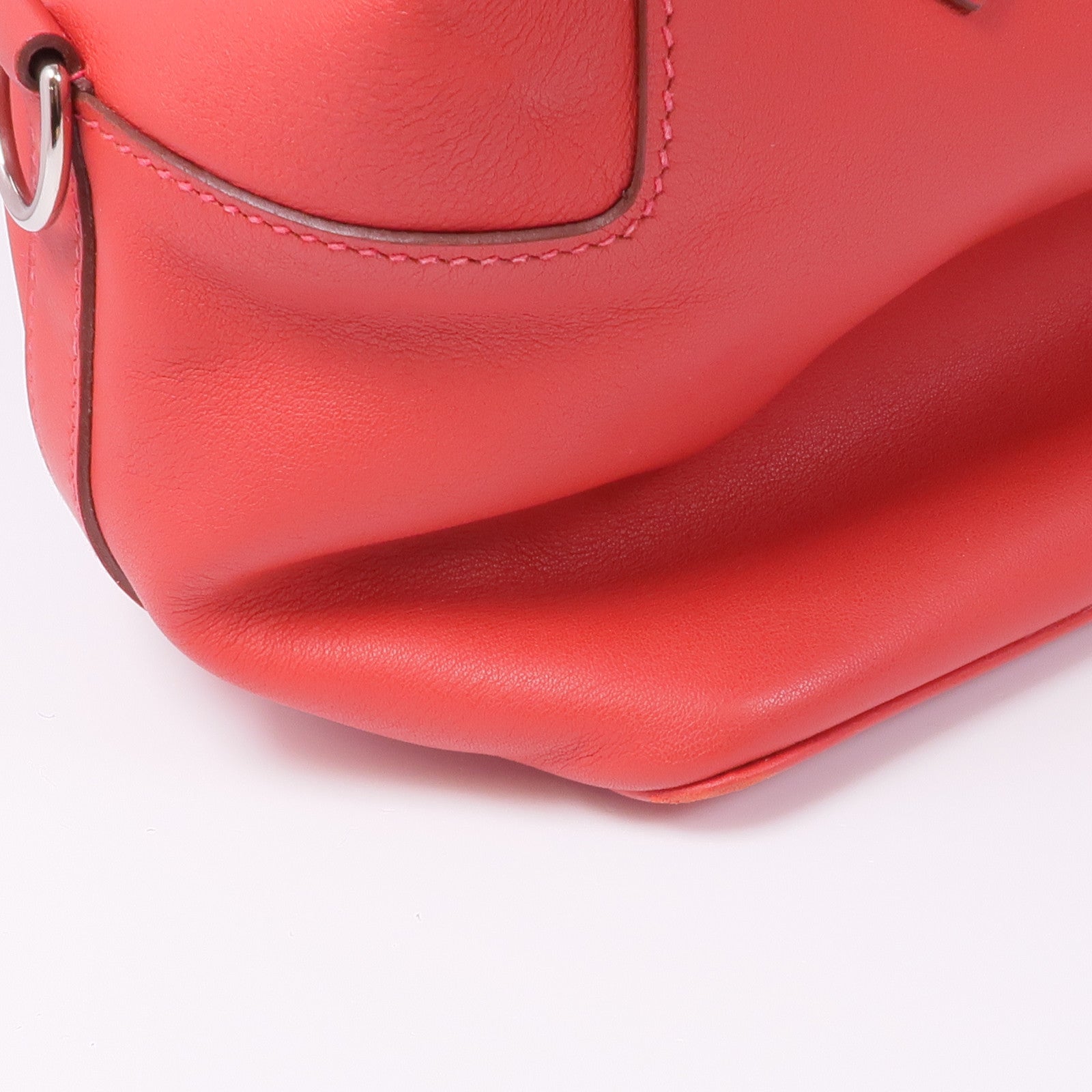 HERMES Swift皮革ToolBox 20銀扣手挽肩背兩用袋Vermillion