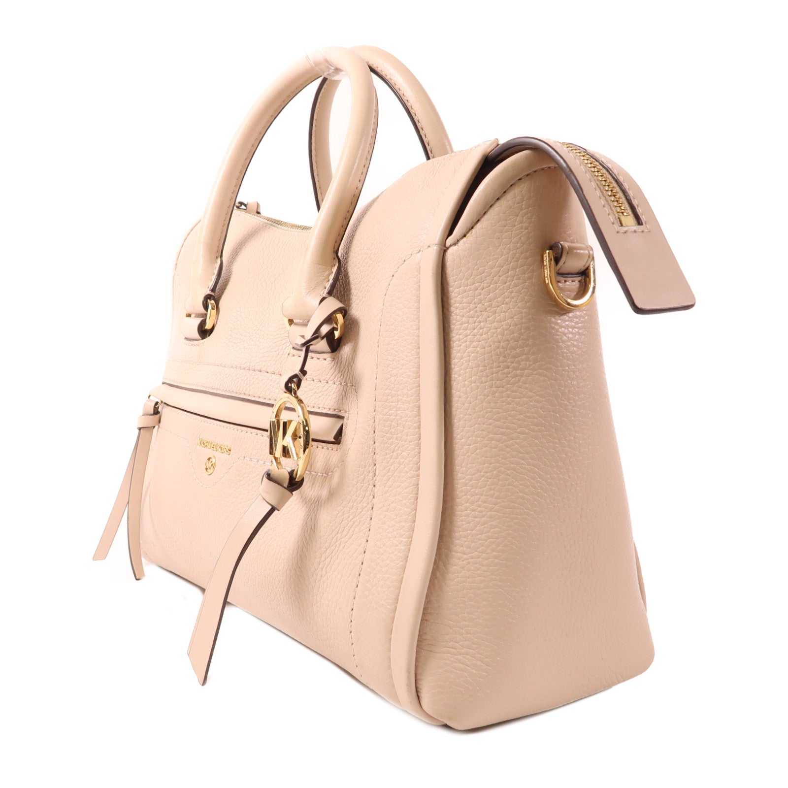 Michael Kors 牛皮皮革Shoulder Bag金扣手挽肩背兩用袋