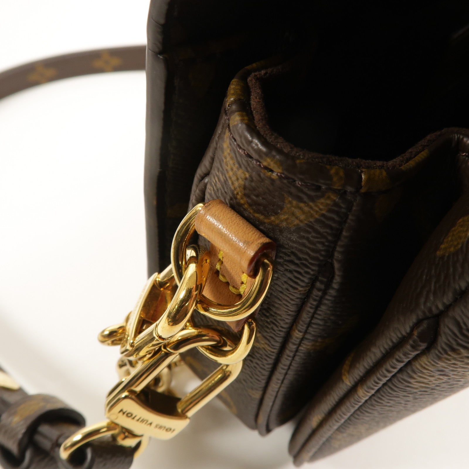 LOUIS VUITTON Monogram Pochette Metis East West金扣手挽肩背兩用袋