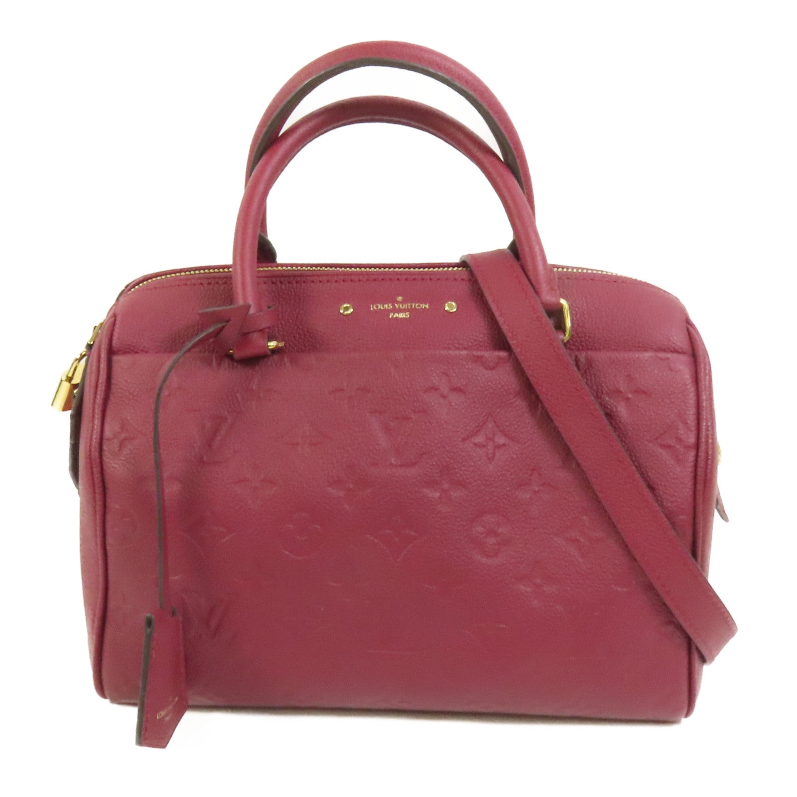 LOUIS VUITTON 【激減優惠】Monogram Empreinte Speedy Bandouliere 25金扣手挽肩背兩用袋