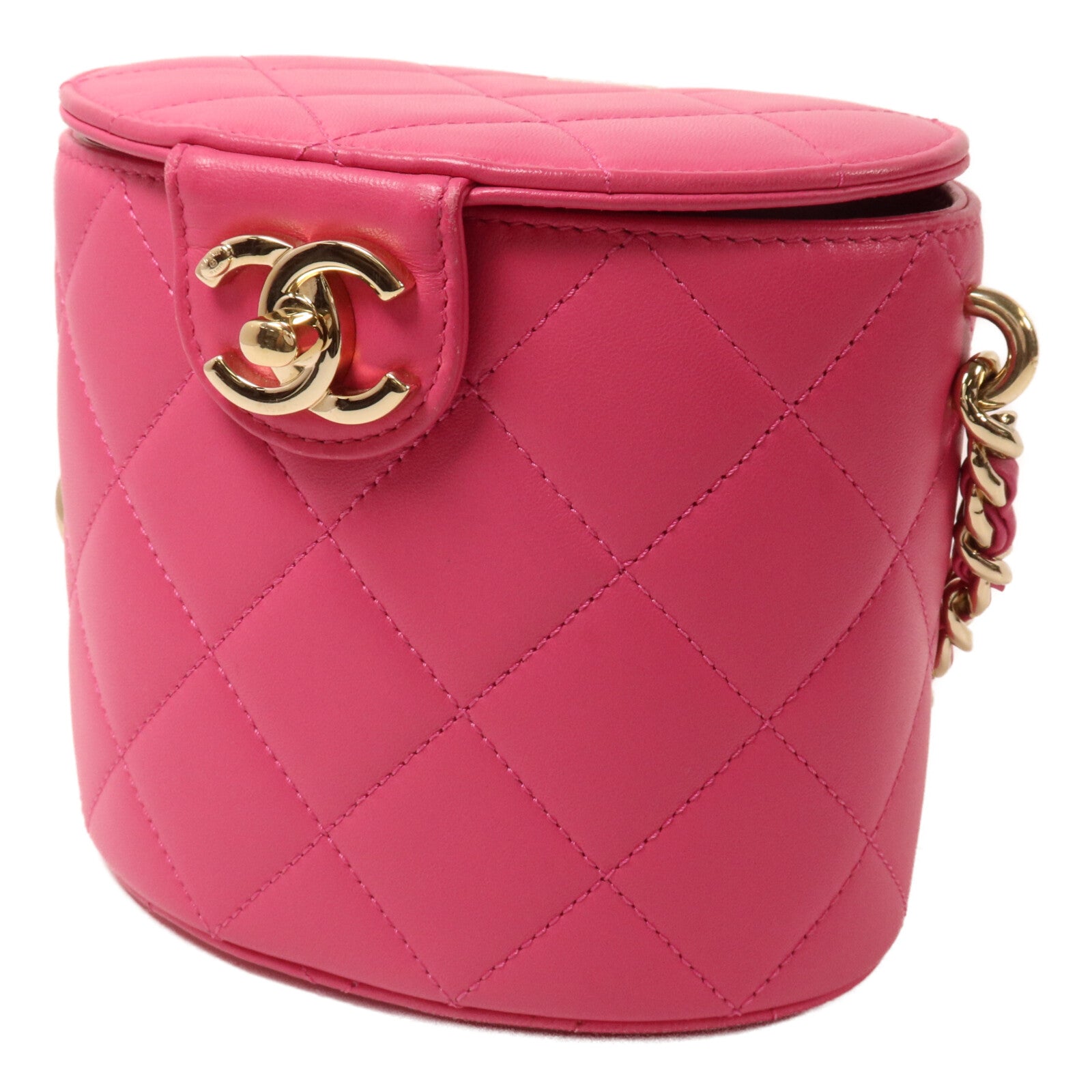 CHANEL 羊皮皮革Vanity Case鏈帶肩背袋