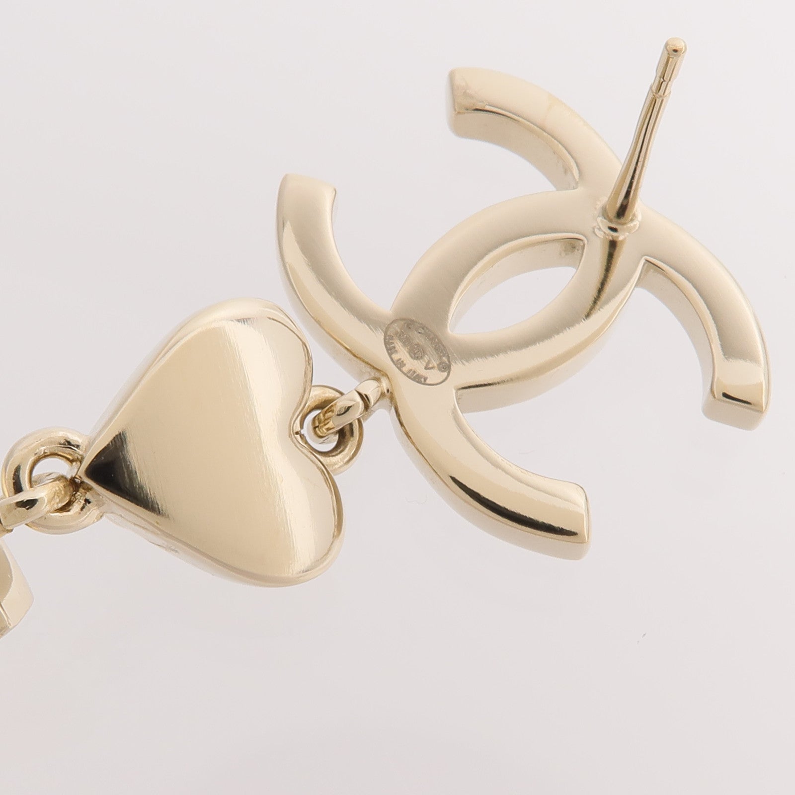 CHANEL 金屬No. 5 Coco Mark Rhinestone Star Earrings耳環