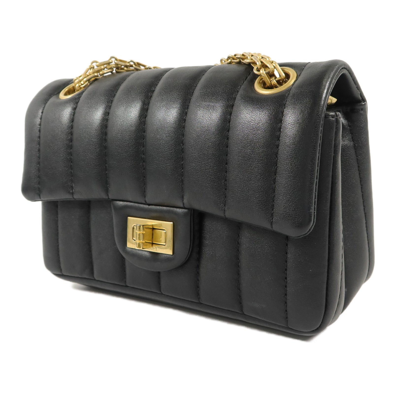 CHANEL 羊皮皮革2.55 Mini Chain Shoulder Bag鏈帶肩背袋