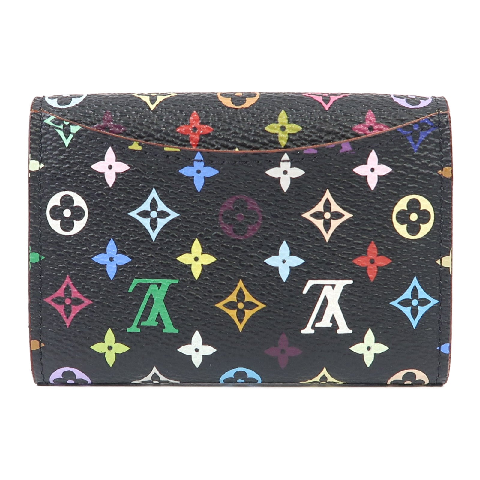 LOUIS VUITTON 【激減優惠】Monogram Multicolore Card Case金扣卡片套黑色