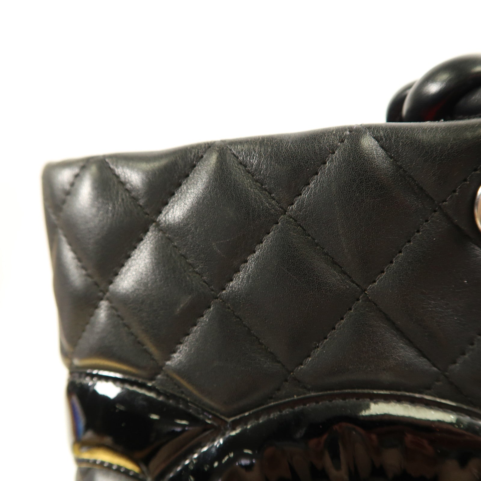 CHANEL 牛皮皮革Cambon Tote Bag銀扣手挽袋