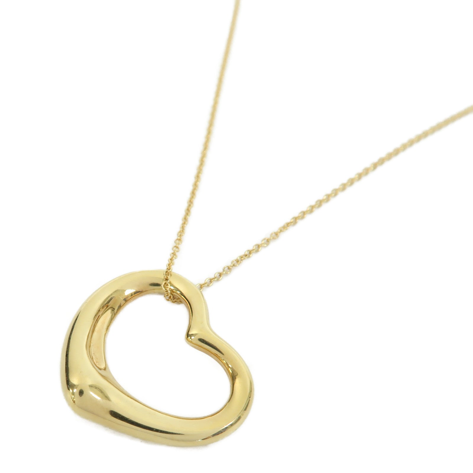 TIFFANY＆CO 【激減優惠】18K黃金Open Heart Necklace項鍊