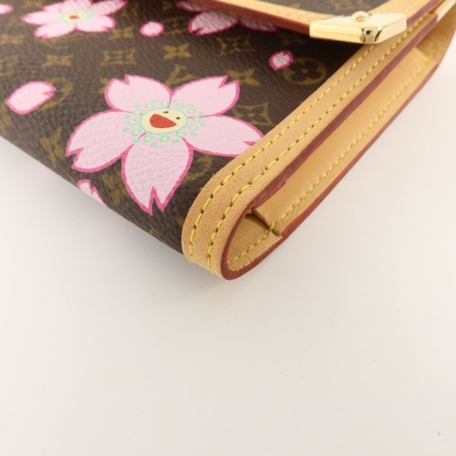 LOUIS VUITTON Monogram Cherry Blossom Porte Tresor International Wallet長錢包