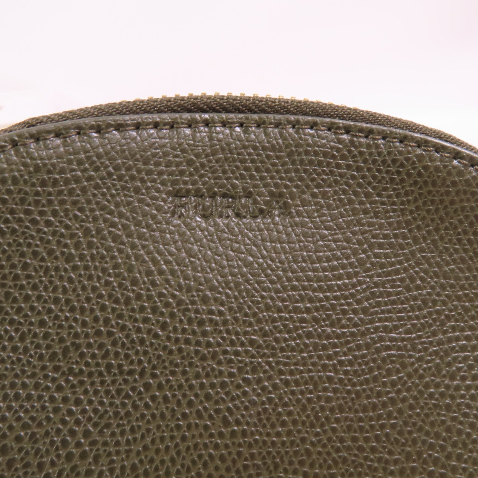 Furla 【激減優惠】牛皮皮革Pouch金扣手拿包