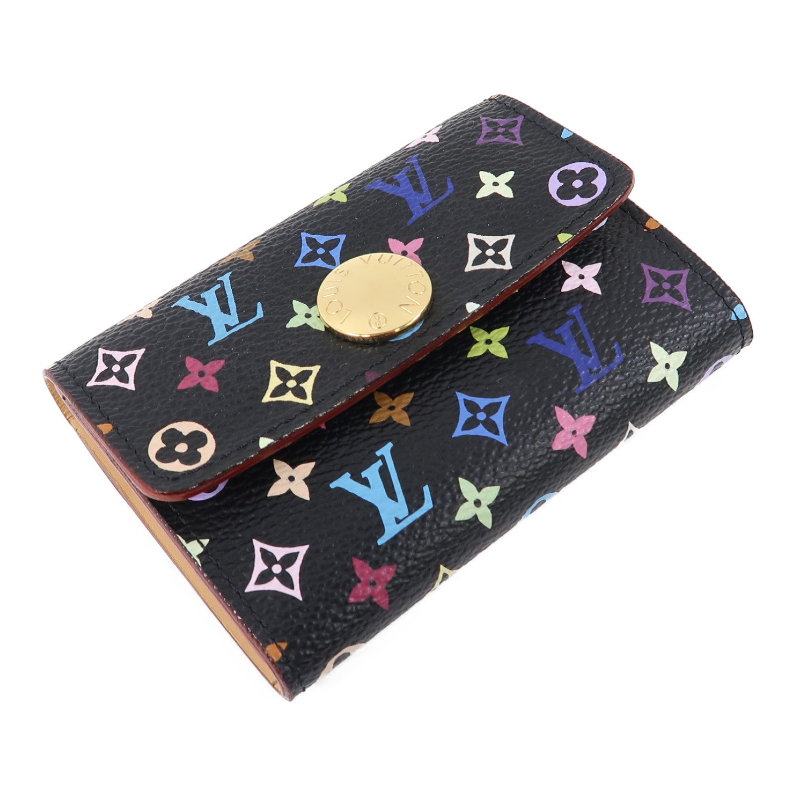 LOUIS VUITTON 【激減優惠】Monogram Multicolore Card Case金扣卡片套黑色