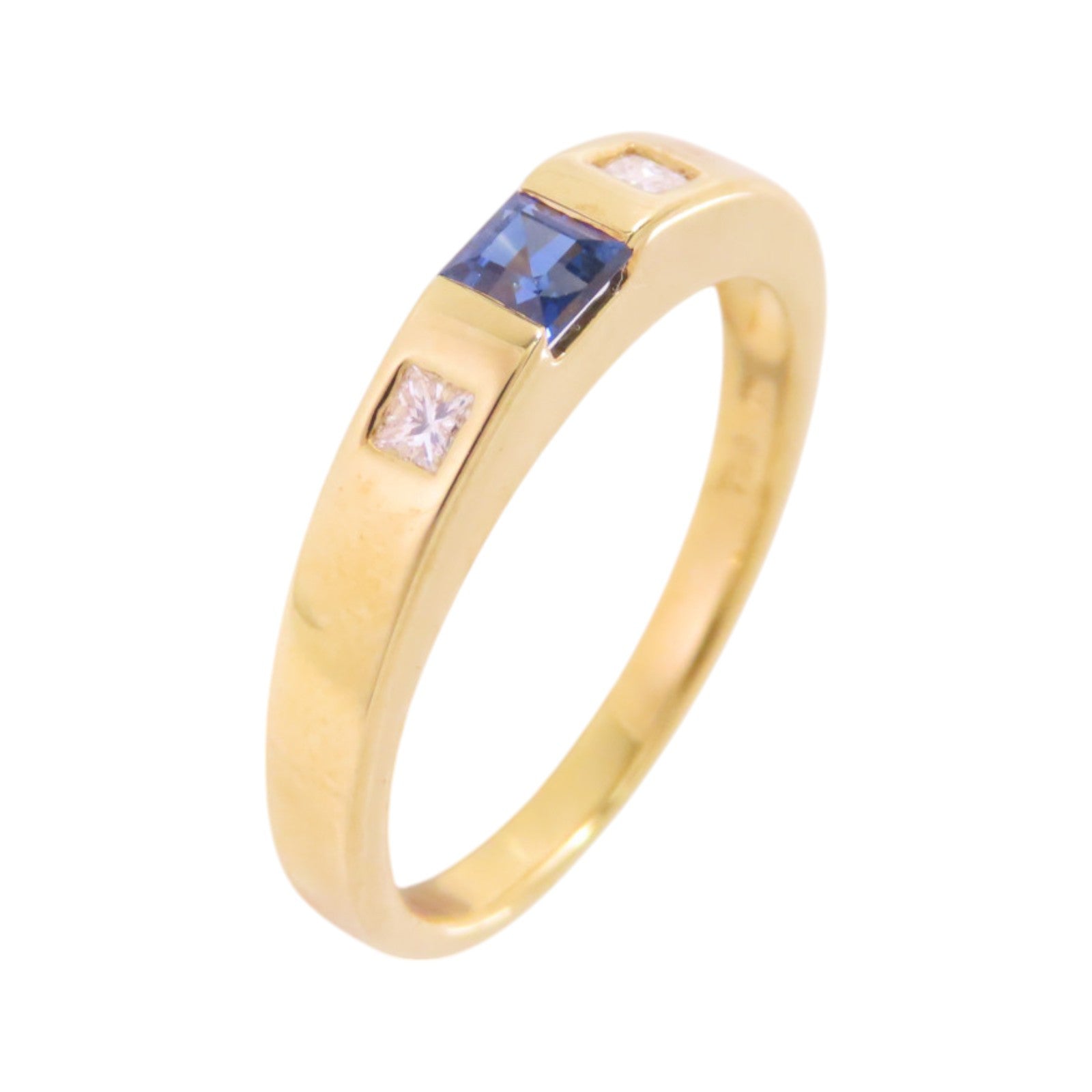 JEWELRY 18K玫瑰金/藍寶石/鑽石Sapphire Diamond Ring戒指US#5.75