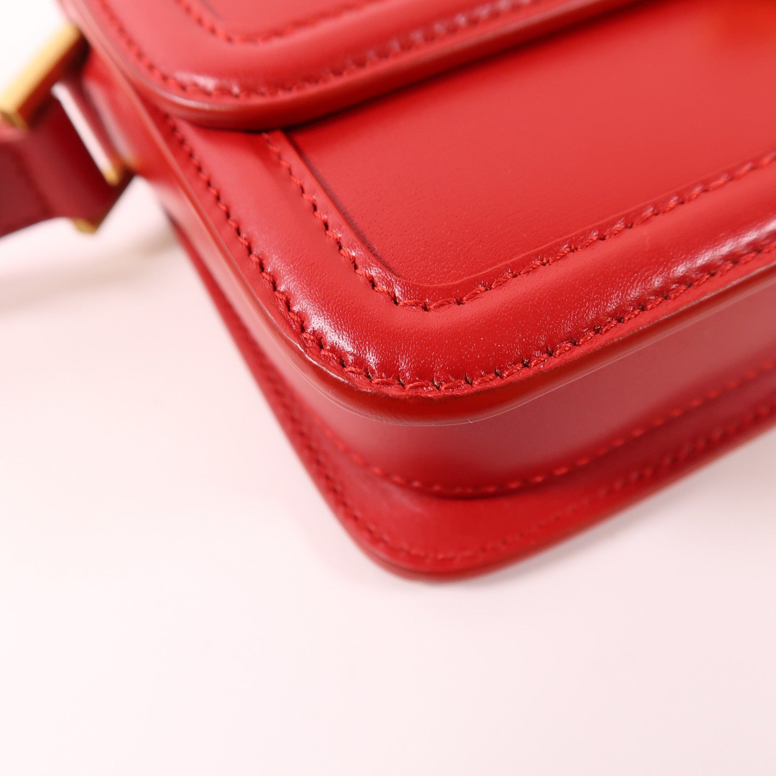 SAINT LAURENT 牛皮皮革Solferino Box金扣肩背袋