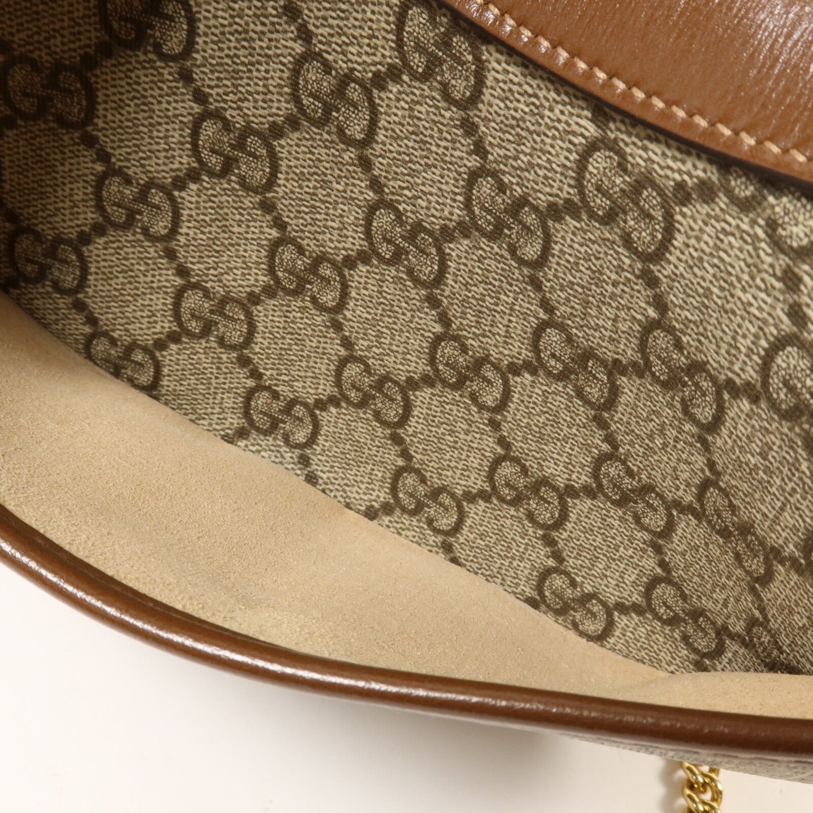 GUCCI 塗層帆布2 Way Shoulder鏈帶手挽肩背兩用袋